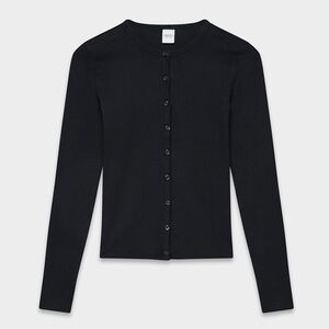 Aritzia black homestretch button down sz l large preloved